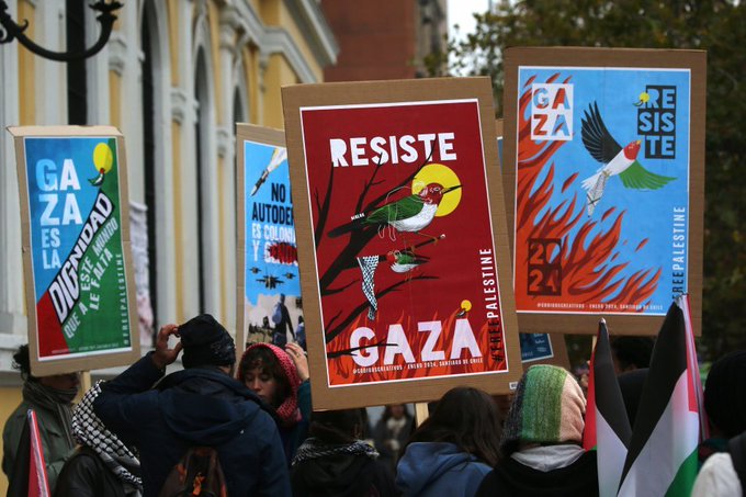  Carta por +Gaza desde la U. de Chile